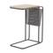 Black Metal Industrial Accent Table 25" x 20" x 12"